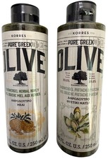 KORRES Pure Greek Olive Shower Gel 2-Pack Pistachio Matcha & Herbal Honey 250ml picture