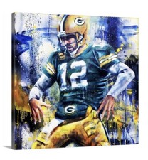 Aaron Rodgers Green Bay Packers Canvas 20x20 Football Quarterback picture