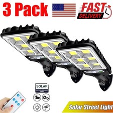 3PCS Outdoor Solar Wall Light LED Motion Sensor Bright Flood Street Lamp 3 Modes picture
