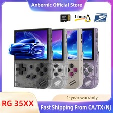 ANBERNIC 2024 RG35XX Handheld Game Player 4500+ Games 2600mAh Battery H700 Gift picture