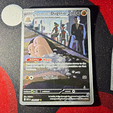 Nintendo Team Rocket's Dugtrio 239/217 Holo Full Art Ultra Rare Eng 2022 100 HP picture