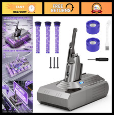High-Capacity 9000mAh Replacement Battery for Dyson V8 + 5 Filters, 60 Min Run T picture