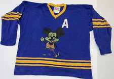 Vintage Ned Singer #16 Hockey Jersey Buffalo Sabres Alt. Captain Disney Mickey picture