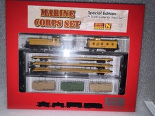 NIB Micro Trains N Scale Marine Corps Train Set Factory Sealed picture