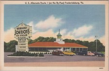 MR ALE c1930s Fredericksburg VA Howard Johnson's Ice Cream Restaurant UNP B2872 picture