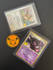Pokemon TCG Gengar 94/102 Holo & Eevee 116/128 2-Card Lot English & 30th Coin NM picture