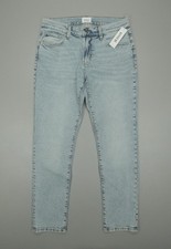 Hudson Blake Slim Straight Jeans Men's 33 Light Wash Blue 45NS7BAN6876 picture