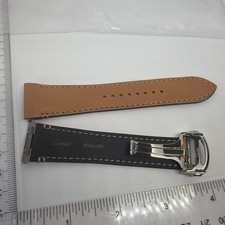 Genuine Cartier Santos WSSA0018 Large Leather Strap Deployant Clasp OEM New picture
