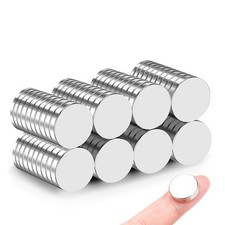 80 Pcs Small Whiteboard Magnets 15x3mm Round Disc Magnets for Crafts Office DIY picture