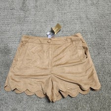 Francesca's Alya Shorts Women’s Brown Size Small NWT Pockets picture