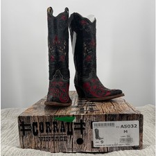 Corral Vintage Oklahoma Sooners OU Cowboy Boots NWT A5032 Womens 9 M picture