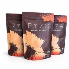(Pack of 3) Organic RYZE Mushroom Coffee 30 Servings Per picture