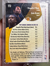 Topps 2002-03 Top Tandems TT2 Shaquille O'Neal Kobe Bryant Lakers picture