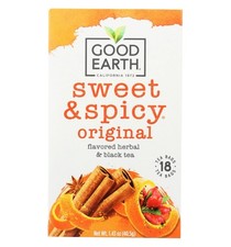 Good Earth Herbal & Black Tea, Sweet & Spicy Original, 18 Count  (Pack of 6) picture