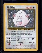 Chansey 3/130 Holo Rare Base Set 2 Pokemon Lightly Played picture