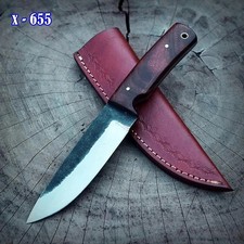 M48 handmade Forged D2 tool steel fixed blade Hunter Skinner knife Bushcraft EDC picture