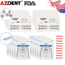 AZDENT Dental Ortho Brackets Metal Mini Roth.022/018 Hook 345/Arch Wire Nature picture