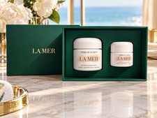 La Mer Creme De La Mer Moisturizing Cream Duet Set 2 Oz 60ml + .5 O15ml NEW picture