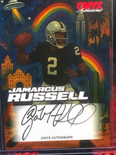 Onyx Authenticated 2025 JaMarcus Russell Oakland Raiders Auto #2 Leaf picture