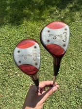 Vintage Spalding Accu Flite Golf 3 & 5 Woods RH picture