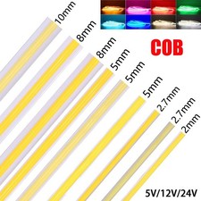 5V 12V 24V COB 528leds/m 5M Dimmable Flexible LED Strip light Tape Bar Room DIY picture