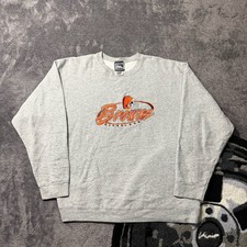 Vintage Pro Player Cleavland browns grey crew neck sweater Size Large picture