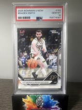 2025-26 Bowman U Now #102 Braden Smith PSA10 Assist Record/ Assist King Pop 7 picture