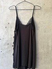 Y2K Black Lace Trim Gemstone Slip Camisole picture