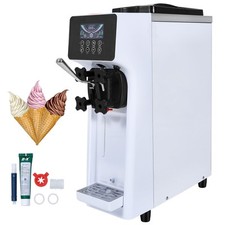 VEVOR Soft Serve Ice Cream Machine Maker 10L/H Yield Single Flavor Countertop picture