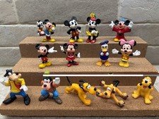 Disney PVC Figures 13pc Lot Mickey Minnie Goofy Pluto Donald Bullyland Applause picture