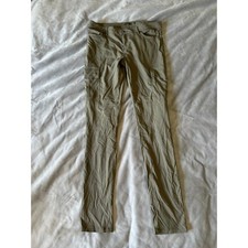 Prana Cargo Pants Womens 12 Green Diamond Geometric Print Hiking Outdoor picture