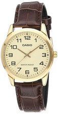 Casio Men's Mtp-v001gl-9b Quartz Watch with Genuine Leather picture