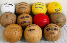 Historical size 5 ball set 11 pcs FIFA world cup 1930 to 1966 100% leather picture