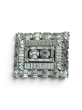 Early Weiss Signed Stunning Rhinestone broach Pin Big Emerald Cut Faceted Stones picture