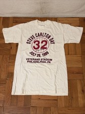 VTG 1989 Philadelphia Phillies Steve Carlton Day Single Stitch Shirt  picture