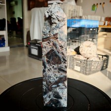 7.04LB Polishing and repairing of natural sphalerite crystal columns 3200g picture