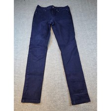 Maurices Navy Blue Slim Leg Jeans Mid Rise Dark Wash Size S-R picture