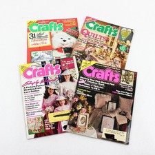 Lot of 4 Crafts Magazines 1989 to 1990 Various Craft Projects Good picture