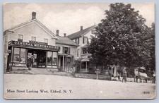 WA1/ Eldred New York Postcard c1910 Main Street Wilson General Store 168 picture