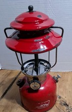 Vintage Coleman Red Single Mantle Lantern 200A 1974 picture