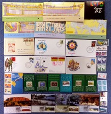 Australia Stamp Lot Vintage Mixed 1950s-80s FDC Covers Postcards Special Issues picture