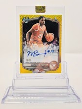 2025-26 Madison Booker 1st Bowman Chrome U Auto /75 Texas Longhorns picture