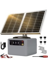 FarmNix Solar Electric Fence Charger Kit w/ Solar Panel 7Ah Battery AC220V picture