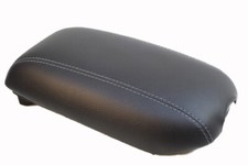 Fits 14-18 Kia Sorento Vinyl Center Console Armrest Cover Black w/Gray Stitch picture