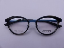 BEVEL 2539 STEPH 20 LIQUORICE GRAIN WOMENS EYEGLASSES FRAMES SIZE 47-19-135 picture