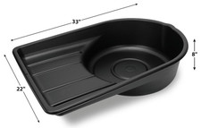 Extra Large 7.5 Gallon Capacity Engine Oil Coolant Drain Pan for Diesel Trucks  picture
