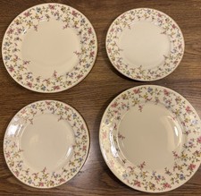 1930s Heinrich H&C Acadia Gold Trim Set of 4 Plates; 2 Salad&2 Bread and Butter picture