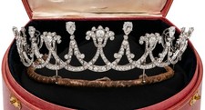 Tiara crown for women. 1920 Antique vintage tiara for wedding. picture