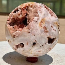 3.43LB  Natural Pink Purple Quartz Open Crystal Ball - Polished Crystal picture