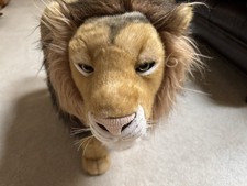 FAO Schwartz Giant LION Stuffed Animal Plush Toy EUC Rare picture